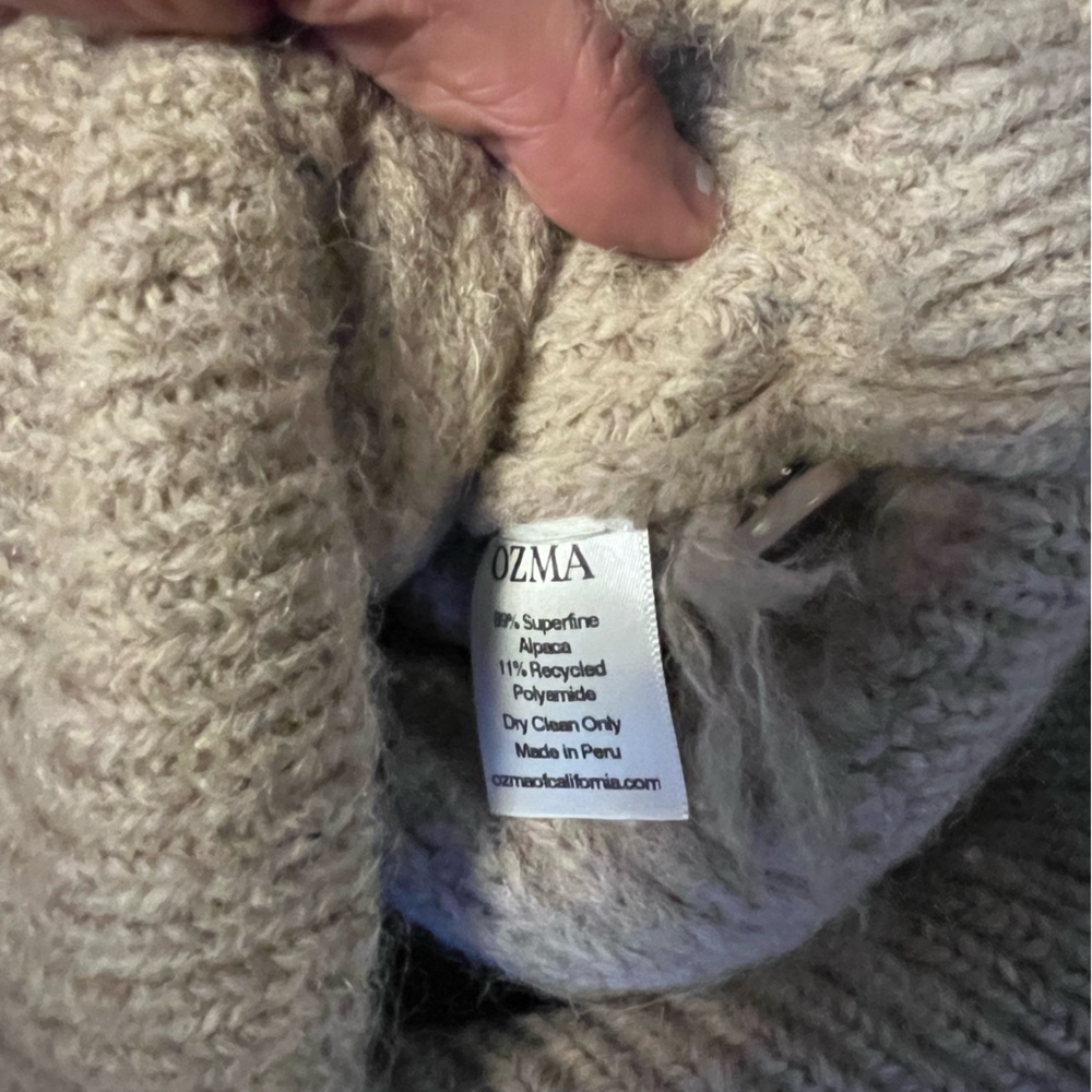 OZMA Sloan Cardigan in Blush. - Picture 6 of 6